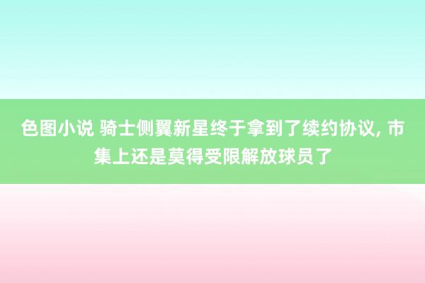 色图小说 骑士侧翼新星终于拿到了续约协议， 市集上还是莫得受限解放球员了