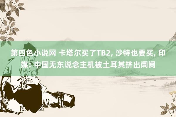 第四色小说网 卡塔尔买了TB2， 沙特也要买， 印媒: 中国无东说念主机被土耳其挤出阛阓