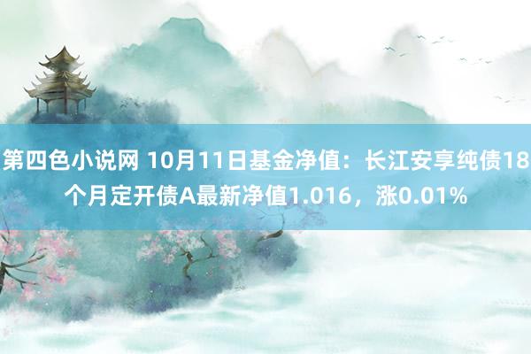 第四色小说网 10月11日基金净值：长江安享纯债18个月定开债A最新净值1.016，涨0.01%