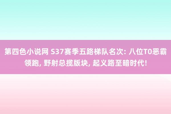 第四色小说网 S37赛季五路梯队名次: 八位T0恶霸领跑， 野射总揽版块， 起义路至暗时代!