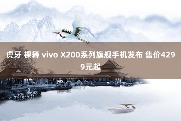 虎牙 裸舞 vivo X200系列旗舰手机发布 售价4299元起