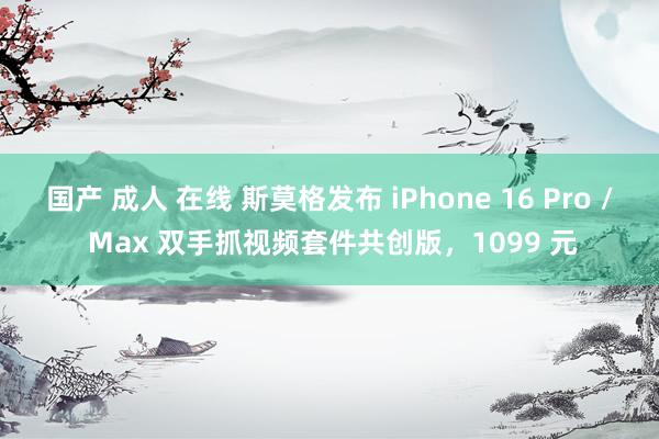 国产 成人 在线 斯莫格发布 iPhone 16 Pro / Max 双手抓视频套件共创版，1099 元