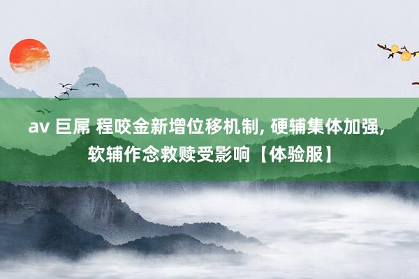 av 巨屌 程咬金新增位移机制， 硬辅集体加强， 软辅作念救赎受影响【体验服】