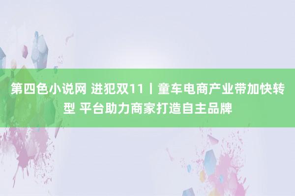 第四色小说网 进犯双11丨童车电商产业带加快转型 平台助力商家打造自主品牌