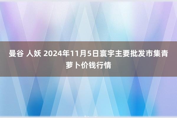 曼谷 人妖 2024年11月5日寰宇主要批发市集青萝卜价钱行情