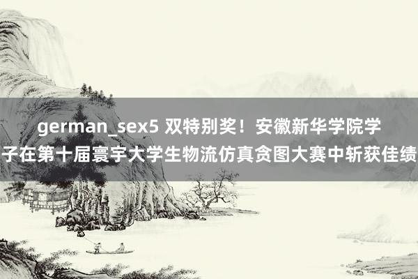 german_sex5 双特别奖！安徽新华学院学子在第十届寰宇大学生物流仿真贪图大赛中斩获佳绩