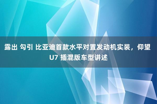 露出 勾引 比亚迪首款水平对置发动机实装，仰望 U7 插混版车型讲述