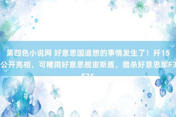 第四色小说网 好意思国追想的事情发生了！歼15D公开亮相，可糟蹋好意思舰宙斯盾，猎杀好意思军F35