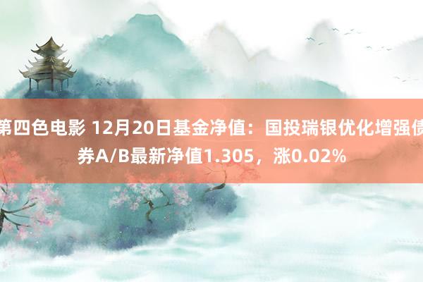 第四色电影 12月20日基金净值：国投瑞银优化增强债券A/B最新净值1.305，涨0.02%