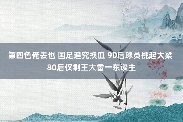 第四色俺去也 国足追究换血 90后球员挑起大梁 80后仅剩王大雷一东谈主