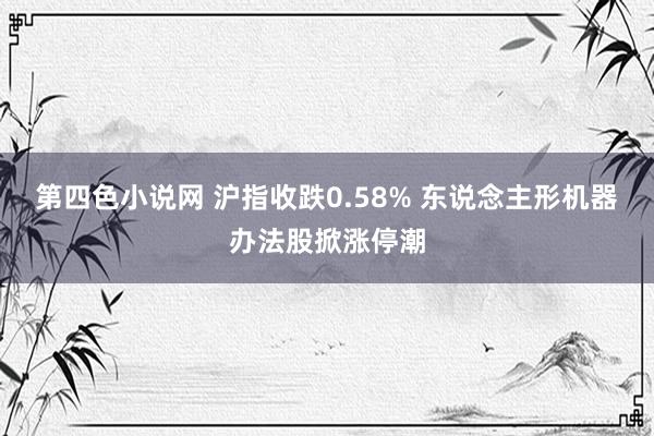 第四色小说网 沪指收跌0.58% 东说念主形机器办法股掀涨停潮