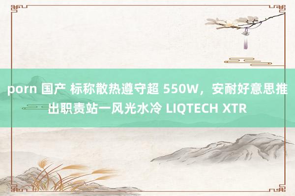 porn 国产 标称散热遵守超 550W，安耐好意思推出职责站一风光水冷 LIQTECH XTR